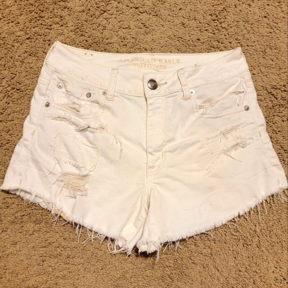 American Eagle high rise festival shorts 8